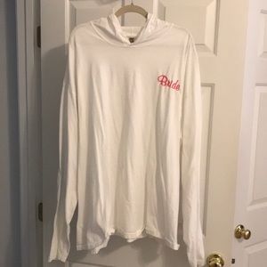 Bride long sleeve hooded Tee